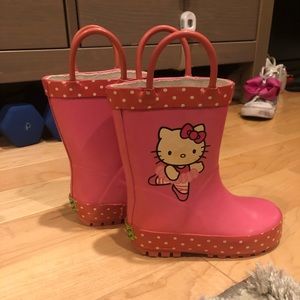 Hello kitty rain boots toddler sz 7/8